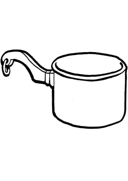 Посуда. Раскраска