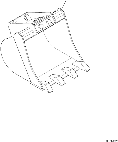 Челюстной ковш для Komatsu wb97r