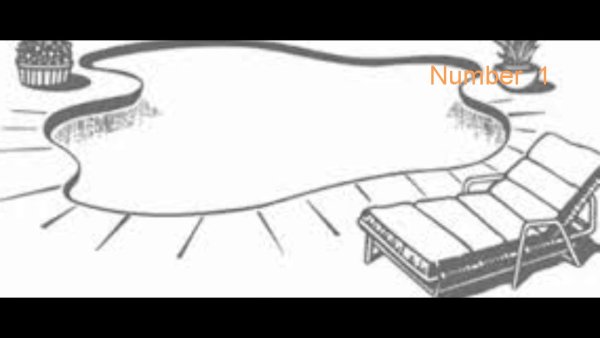 Раскраска бассейн для детей