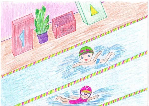 Плавание раскраска для детей