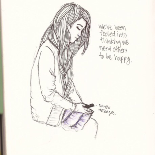 Рисунки для срисовки скучаю