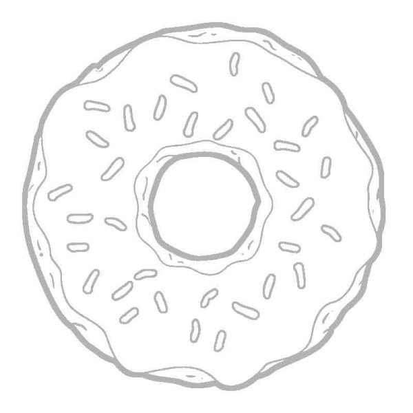 Пончик для срисовки
