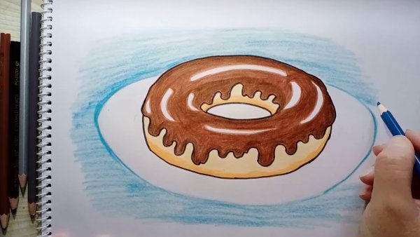 Пончик рисунок