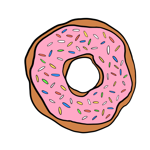 Раскраски для девочек пончики