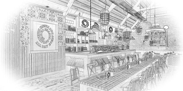 Рисование улицы в перспективе