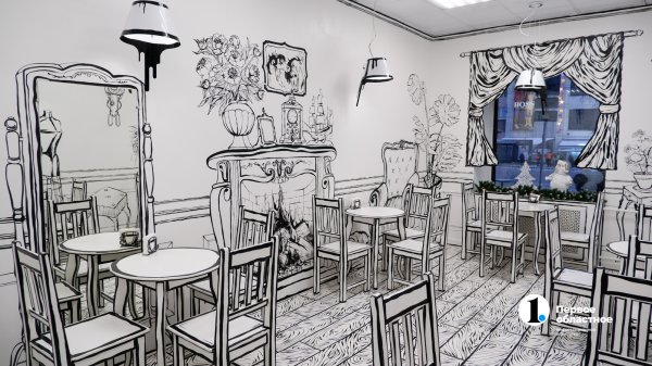 Интерьер кафе перспектива