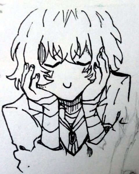 Дазай раскраска