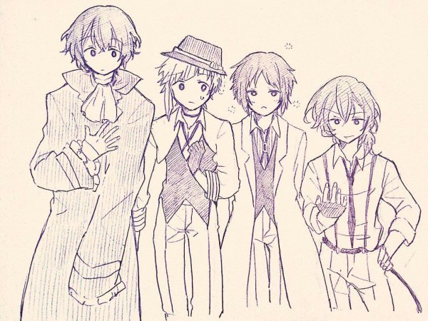 Дадзай Осаму скетч