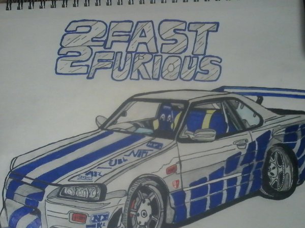 Nissan Skyline r34 GTR Форсаж 2 раскраска