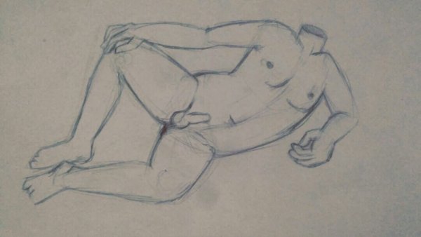 Нарисованный мужской член