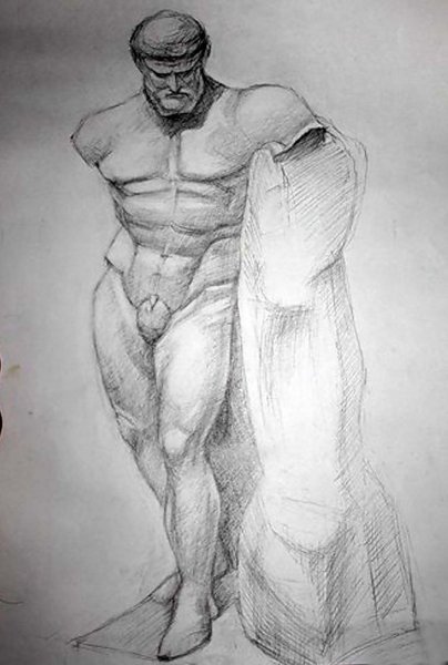 Рисование мужского члена