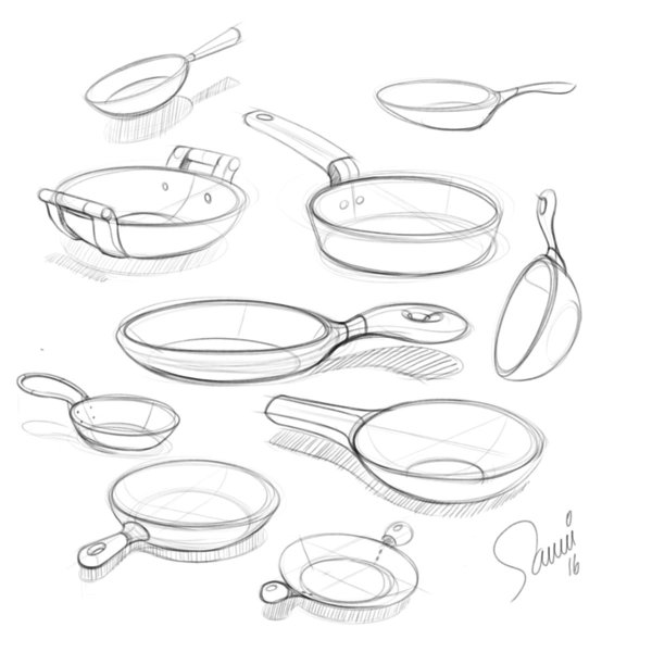 Сковородка для раскрашивания для детей