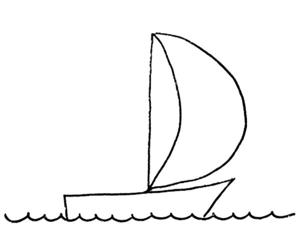 Кораблик рисунок легкий