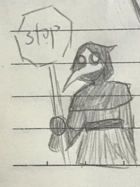 Зарисовки SCP-049 легкие