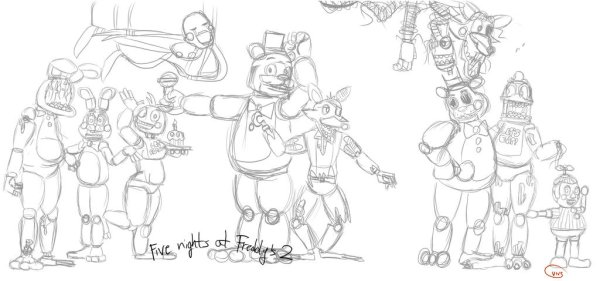 Фредди ФНАФ 9 рисунок