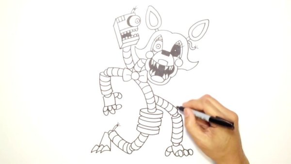 Раскраска Фредди из 1 части карандашом