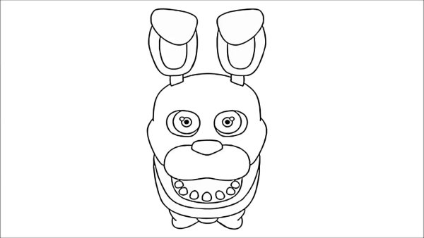 Раскраска ФНАФ 9 Фредди