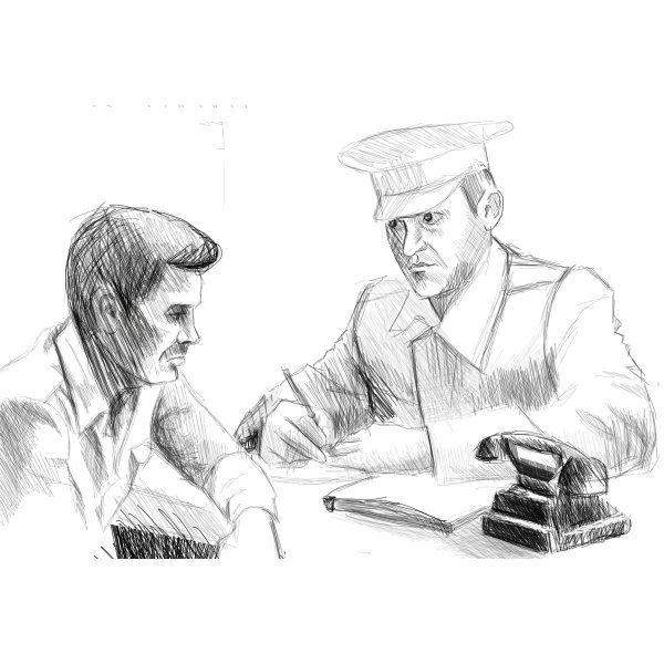 Следователь рисунок