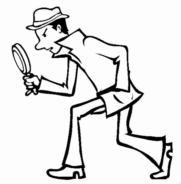 Детектив раскраска