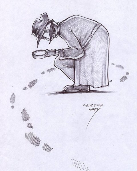 Следователь карандашом