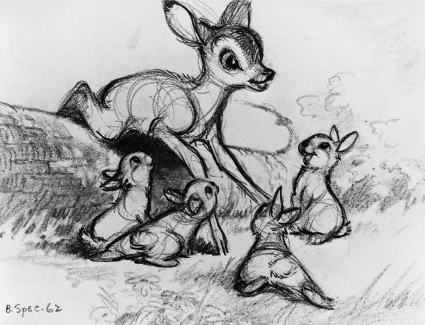 Рисунок оленя для срисовки