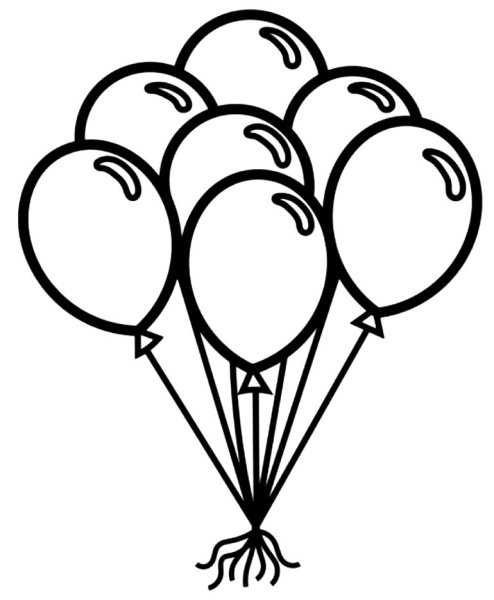 Воздушный шар карандашом