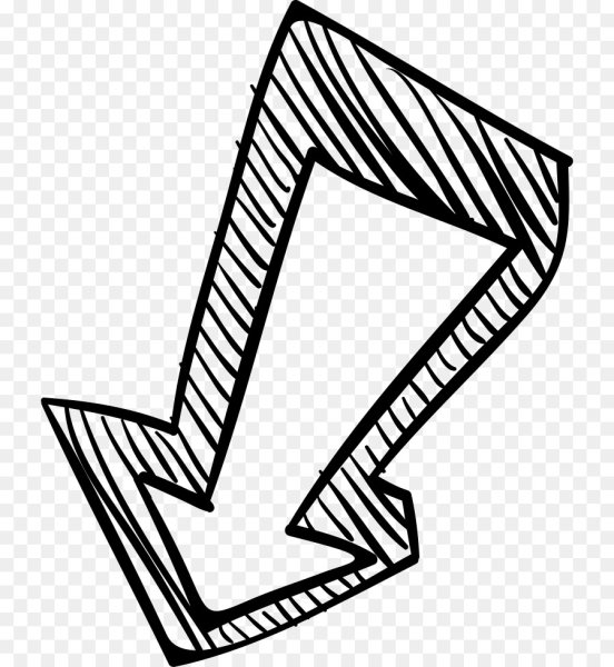 Стрелочка карандашом