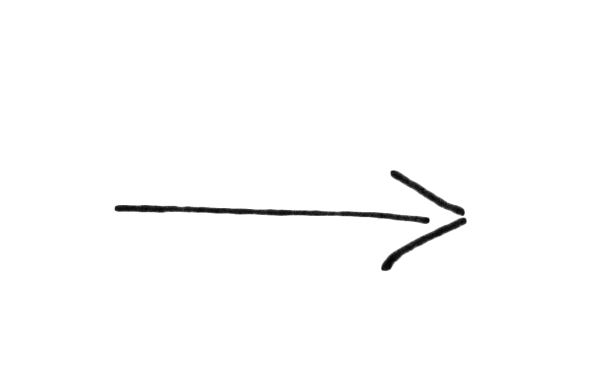 Стрелка черная тонкая