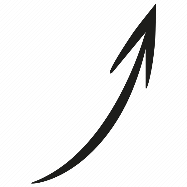 Стрелка черная тонкая