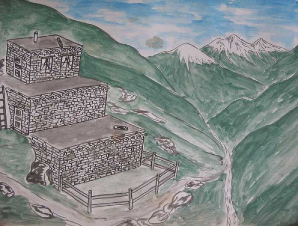 Селение рисунок