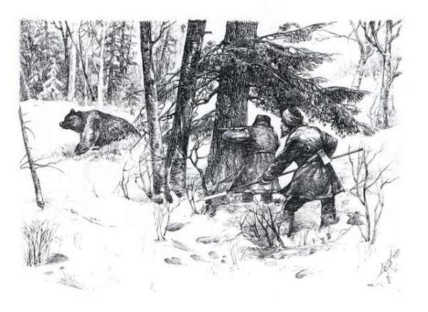 Охота иллюстрации