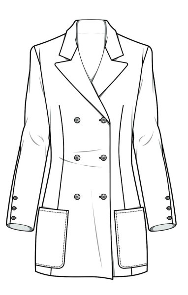 Пальто эскиз