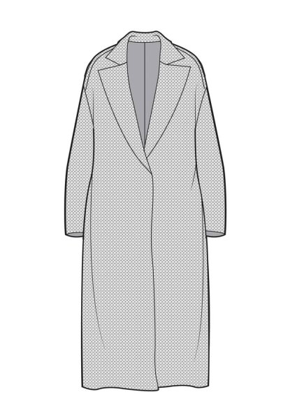 Пальто раскраска