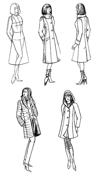 Пальто для срисовки