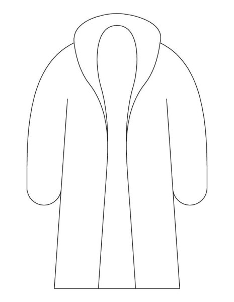Пальто раскраска