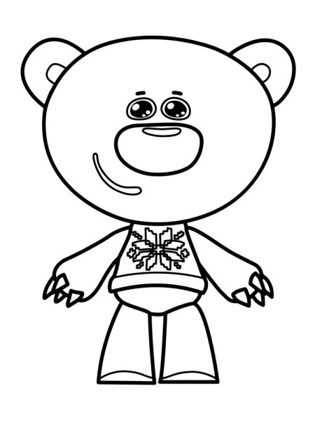 Раскраска мимишки