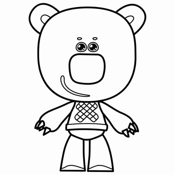 Раскраски Мимимишки тучка и Кеша