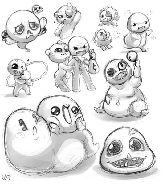 The Binding of Isaac рисунки