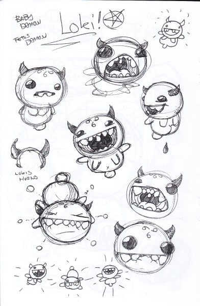 The Binding of Isaac рисунки