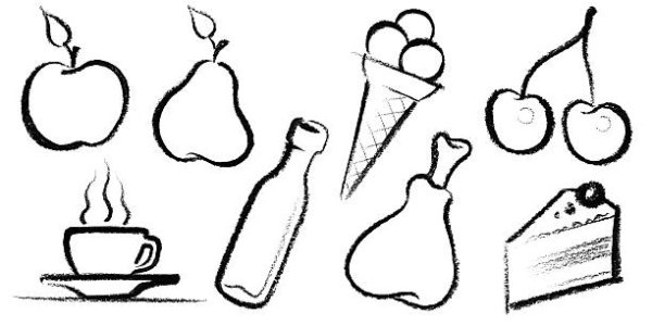 Продукты рисунок легко