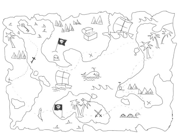 Схематическая карта мира