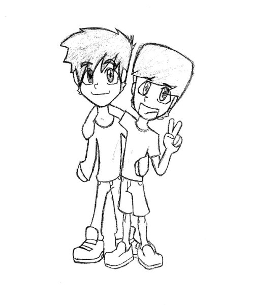 Зарисовка друзей