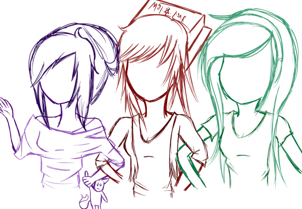 Простые рисунки для подруги