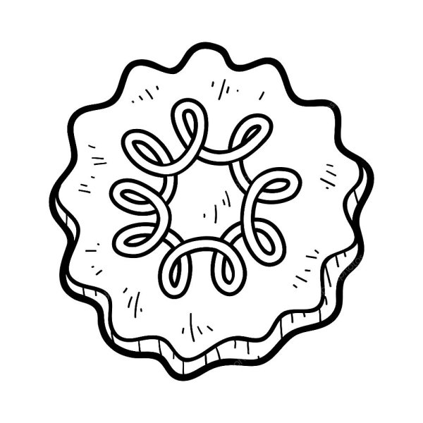 Пряник раскраска для детей