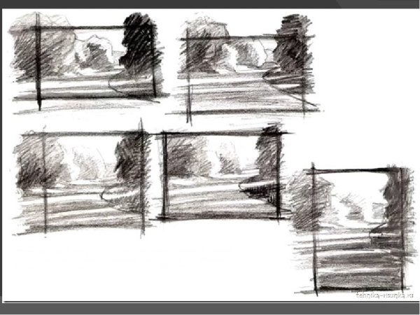 Пейзаж компоновка