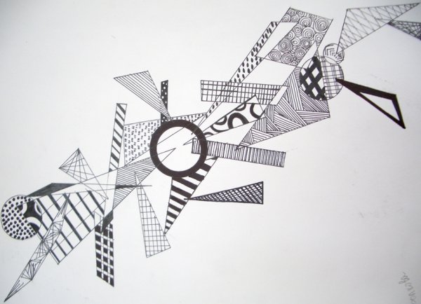 Динамичная графическая композиция