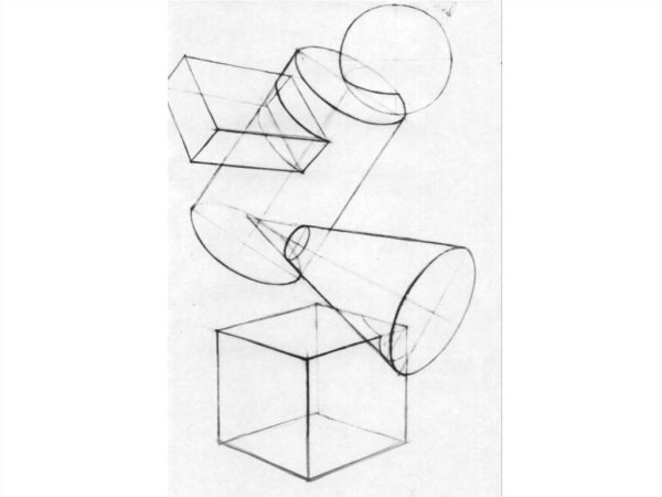Рисование композиции из геометрических фигур