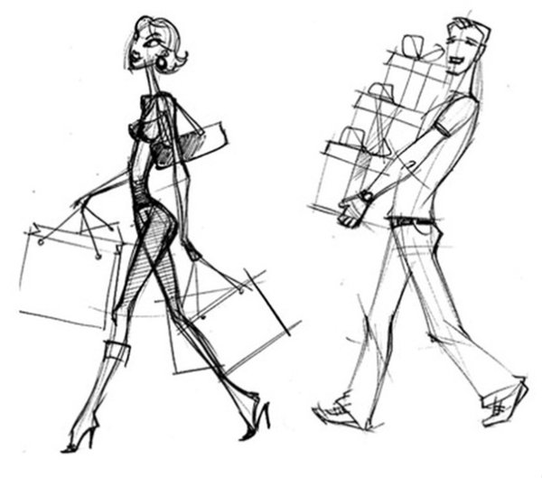 Человек в статике