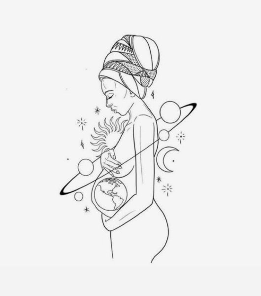 Раскраска беременная