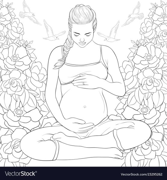 Беременная карандашом